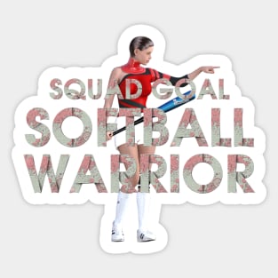 Softball Warrior Sticker